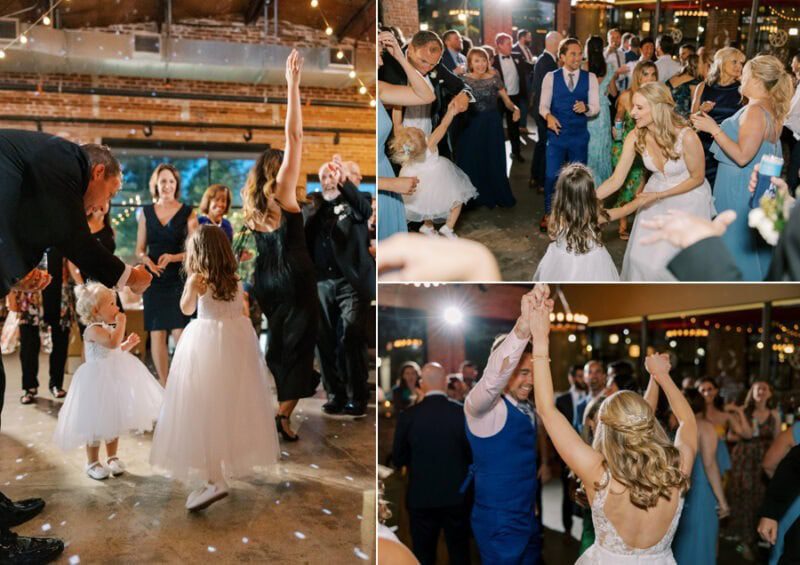 blue by the lake wedding at Ovation